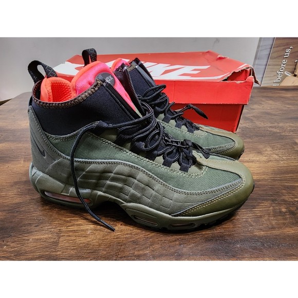 Nike Air Max 95 Sneakerboot Dark Loden Olive Green 806809-300 Men\'s Size 8.5 NWB main image 10
